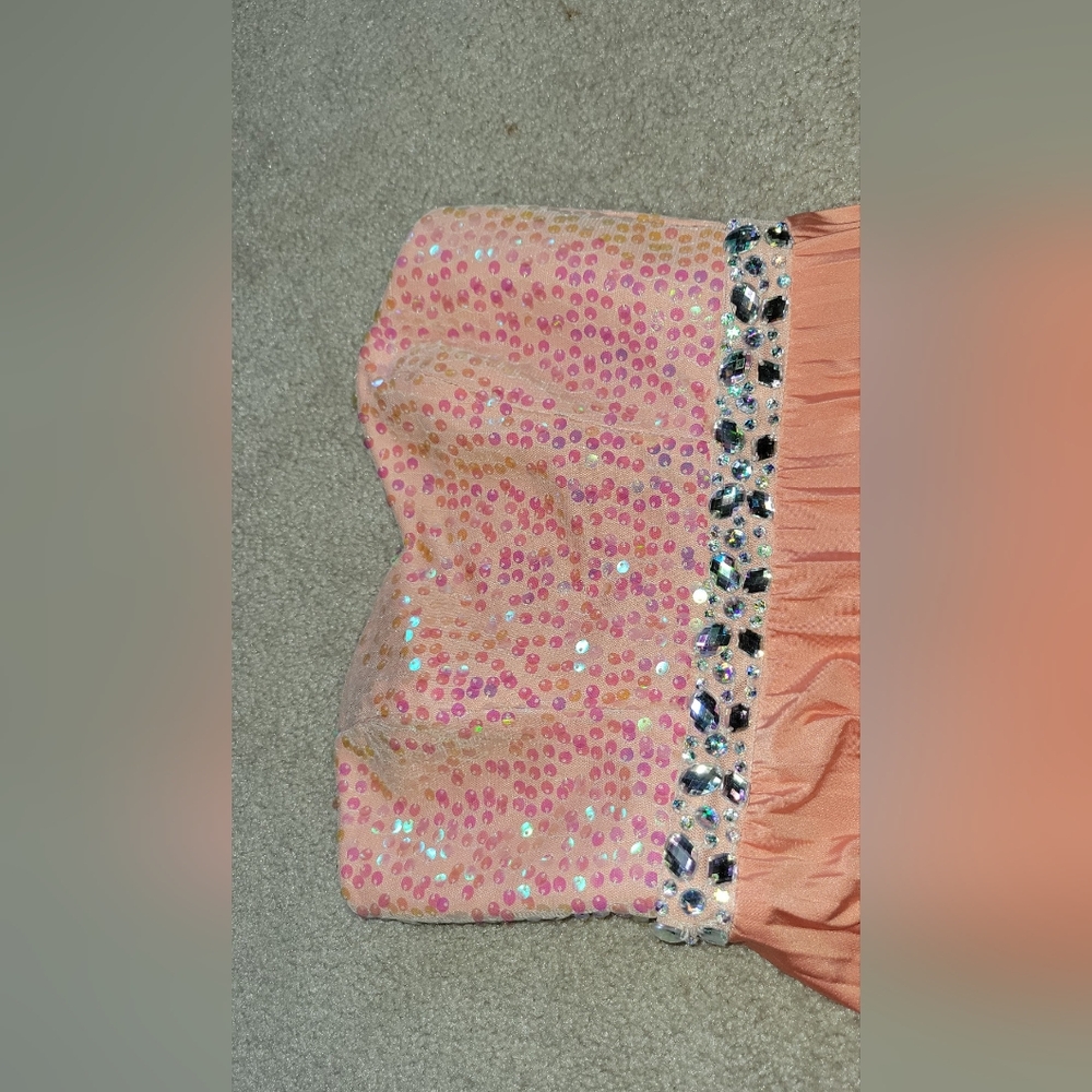 Speechless Strapless Sequin Beaded Top, Empire Wa… - image 3